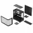 Carcasa fara PSU ASUS Case mATX Asus PRIME AP202 TG ARGB BLACK, 3x120mm ARGB, Front Mesh, Tempered Glass, Headset hook, 2xUSBx3.2, 1xUSB 3.2, 2xTypeC, 2x2.5", 2x3.5", Black