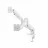 Регулируемый кронштейн для монитора GEMBIRD Table/desk 2-display mounting "MA-DA2-06-W" WHITE Gembird (rotate,tilt,swivel), 17”-32”, up to 9 kg, VESA:75x75, 100x100