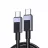 Cablu UGREEN UGREEN Cable Type-C to Type-C 2m 480Mbps 5A 100W, Gray