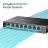 Comutator de retea TP-LINK TP-LINK TL-SG108E  5-port Gigabit Easy Smart Switch, Black, 8 10/100/1000M RJ45 ports, Steel case, QoS, IGMP Snooping