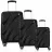None CCS Комплект чемоданов CCS 5223 Set Black