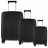 None CCS Комплект чемоданов CCS 5224 Set Black