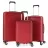 None CCS Комплект чемоданов CCS 5235 Set Burgundy