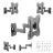 Suport perete GEMBIRD Wall Mount  Gembird "WM-42ST-01" Black 23"-42", max.20kg, VESA mm: up 200 x 200, Wall distance: 56 ~ 300mm, +3° ~ -10°, +90° ~ -90°