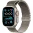 Smartwatch APPLE Apple Watch Ultra 2 GPS + Cellular, 49mm Natural Titanium Case with Natural Titanium Milanese Loop - Medium, MX5R3