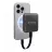 Жёсткий диск внешний TRANSCEND 1.0TB ESD420 Iron Gray, USB-C 3.2 20Gbps (69.5x63x10mm, 48g, R/W:2000/2000 MB/s, Magnetic compatible wtih MagSafe)