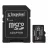 Карта памяти KINGSTON ..64GB MicroSD (Class 10) UHS-I (U1) +SD adapter, Kingston Canvas Select Plus Gen3 "SDCS3/64GB" (R:100MB/s)