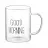 Кружка Ardesto Glass cups Ardesto  Good Morning Set 420 ml 2pcs, AR2642BMR