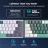 Игровая клавиатура Machenike Wireless K500-B61W Tri-mode Grey 61 Key Mechanical Brown Switch RGB Keyboard K500-B61W Grey