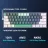 Игровая клавиатура Machenike Wireless K500-B61W Tri-mode Grey 61 Key Mechanical Brown Switch RGB Keyboard K500-B61W Grey