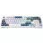 Gaming keyboard Machenike Wireless Machenike K600G-B97W Tri-mode Glacier-Blue 97 PBT Keycaps Mechanical GR-Silver Switch RGB Keyboard K600G-B97W