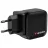 Încarcator VERBATIM USB Charger VERBATIM Mini GaN Charger 70W, 3 Port (2 USB-C PD 3.0, 1 USB-A QC 3.0), US plug with EU and UK adaptors, fireproof material, black VER_32229
