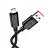 Cablu Jokade Jokade Cable USB to Micro-USB 3A 1.2m Intelligent Power-off JA049, Black