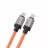 Cablu Baseus Baseus Cable CoolPlay Series Type-C to Type-C 5A 100W 1m, Orange