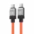 Cablu Baseus Baseus Cable CoolPlay Series Type-C to Type-C 5A 100W 2m, Orange