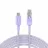 Cablu Baseus Baseus Cable Explorer Smart Temperature Type-C to Type-C 5A 100W 2m, Nebula Purple