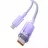 Cablu Baseus Baseus Cable Explorer Smart Temperature Type-C to Type-C 5A 100W 2m, Nebula Purple