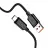 Cablu Jokade Jokade Cable USB to Type- C 3A 1.2m Intelligent Power-off JA049, Black