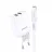 Incarcator Jokade Jokade Wall Charger with Cable USB-A to Lightning Dual Port JB024 3A, White