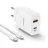 Incarcator Yesido Yesido Wall Charger 1*USB-A+1*Type-C+1*Lighting 30W Max with Cable Type-C to Lighting YC52, White YC52WH