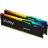 RAM KINGSTON 64GB DDR5-6000MHz FURY Beast RGB (Kit of 2x32GB) (KF560C30BBEAK2-64), CL30-36-36, 1.4V, AMD EXPO 1.0/Intel XMP 3.0, Black