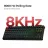 Клавиатура Keychron Keychron C3 Pro 8K QMK Wired Mechanical Keyboard (C3PX-H1), Black, 80% TKL layout, RGB Backlight, 8000 Hz polling rate, PBT Cherry Shine-through, Keychron Super Switch Mechanical Red Switch, Hot-Swap, USB Type-C, gamer (tastatura/клавиатура)