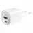 Зарядное устройство XO Wall Charger XO, 1x USB-C 1x USB white 30W + cable USB-C - USB-C, CE30, White