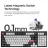 Gaming keyboard Keychron Keychron Q5 HE QMK Wireless Custom Full-Metal Mechanical Keyboard (Q5H-P1), Shell White, 96% layout, Knob, RGB Backlight, Gateron Double-Rail Magnetic Nebula Switch, Hot-Swap, 2.4GHz&Bluetooth, USB Type-C, gamer (tastatura/клавиатура)