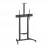 Suport perete REFLECTA Display/TV Mobile Stand 100P-10060T black; 2 Shelves; 60-100";TV 120kg; Shelves each 5kg;+5°/-10° tilt.;Height Adjustm. by Crank