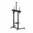 Suport perete REFLECTA Display/TV Mobile Stand 100P-10060T black; 2 Shelves; 60-100";TV 120kg; Shelves each 5kg;+5°/-10° tilt.;Height Adjustm. by Crank