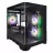 Carcasa fara PSU 1STPLAYER Case 1STPLAYER UV5 BLACK, mATX w/o PSU, Panoramic Side & Front Curved U-shaped 3mm Tempered glass, Dual Chamber, FC7R ARGB fan (2front side), FC7 ARGB fan (1rear), Support ARGB, MB Synchro, Magnetic filter, Bottom Dust Cover, 1xHDD/2*SSD, 2xUSB 3.0,