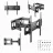 Suport perete GEMBIRD Full-motion TV-Wall Mount for 32 -55”- Gembird ”WM-55ST-04”, allows up to 60 degrees swivel and 20 degrees tilting, max. 35 kg, Distance to wall: 78 - 400 mm, max. VESA 400 x 400, Black