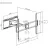 Suport perete GEMBIRD Wall Mount Gembird "WM-105ST-01" Black 50"-105", 75kg, VESA:up 900x600, Wall dist:78 ~ 644 mm