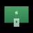 PC All-in-One APPLE iMac 24" Z1E40016Y Green (M4 8-core CPU and 8-core GPU 16GB 256GB SSD)