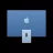 PC All-in-One APPLE iMac 24" Z1E5001GK Blue (M4 8-core CPU and 8-core GPU 16GB 256GB SSD)