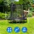 Trambulina THUNDER Trambulina de grădină pentru copii THUNDER INSIDE ELITE 6FT (183cm) Black