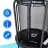 Trambulina THUNDER Trambulina de grădină pentru copii THUNDER INSIDE ELITE 4,5FT (140cm) Black