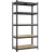 Raft Nex Raft metalic de depozitare Nex Budget 1800x900x400 mm, 5 rafturi MDF, antracit