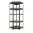 Raft Nex Raft metalic de depozitare Nex Budget 1800x700x400x425 mm, 5 rafturi MDF, colț, Antracit