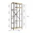 Стеллаж Nex Loft Raft metalic Nex Loft Cascade 1780x700x300 mm, 7 rafturi, PAL, Anthracite/ Oak Artisan