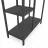 Стеллаж Nex Loft Raft metalic Nex Loft Cascade 1780x700x300 mm, 7 rafturi, PAL, Anthracite/ Anthracite