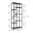 Стеллаж Nex Loft Raft metalic Nex Loft Cascade 1780x700x300 mm, 7 rafturi, PAL, Anthracite/ Anthracite