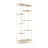 Стеллаж Nex Loft Raft metalic Nex Loft Cascade 1780x700x300 mm, 7 rafturi, PAL, White / Oak Artisan
