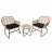 Set mobilier de gradina Gardenline Set mobilier de gradina ABI3392 Light Brown/Black GardenLine