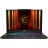 Laptop gaming MSI Cyborg 17 B2RWFKG-067US Translucent Black, 17.3" FHD (1920x1080) 144Hz IPS (Intel Core 9 270H, 16GB RAM, 1TB SSD, GeForce RTX 5060 8GB, 2x USB 3.2 Gen2 Type-A, 1x USB 3.2 Gen2 Type-C (DP/PD 3.0), HDMI 2.1, RJ45, Audio Combo, 2x2W Speakers, Backli