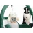 Scaun pentru alimentare Caretero Scaun de masa 2 in 1 Caretero INDIGO BLACK GREEN