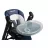 Scaun pentru alimentare Caretero Scaun de masa 2 in 1 Caretero INDIGO BLACK NAVY