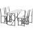 Set de masa si scaune Bofigo Комплект для столовой Bofigo 34-04-01 White