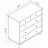 Comoda Bofigo Комод Bofigo 27-03-41 Sapphire Oak/White