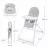 Scaun pentru alimentare KinderKraft Стульчик для кормления Kinderkraft Binci Light Grey (KHBINC00LGR0000)